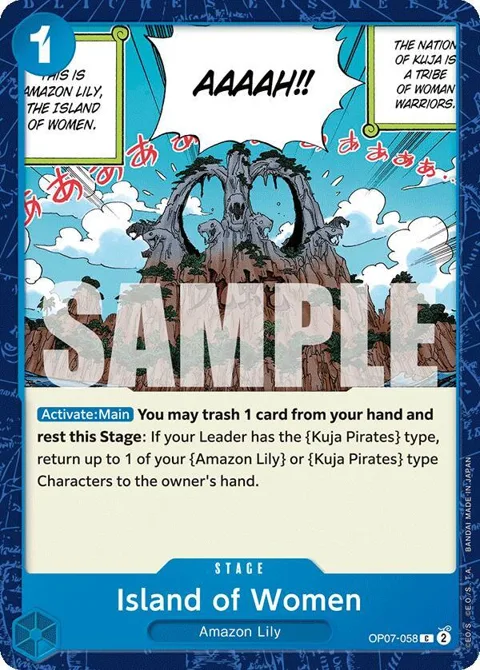 Island of Women OP07-058 One Piece card from 500 Years in the Future