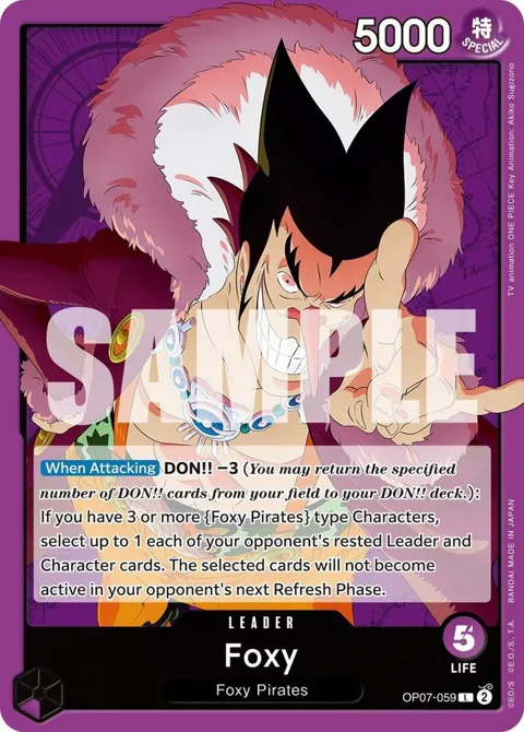 Foxy OP07-059 One Piece card from 500 Years in the Future