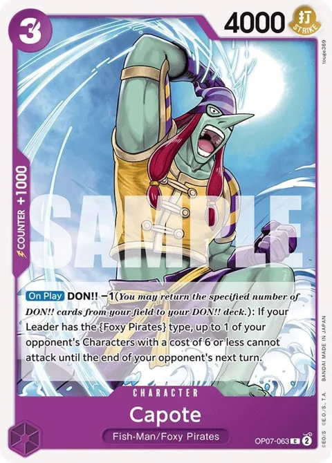 Capote OP07-063 One Piece card from 500 Years in the Future