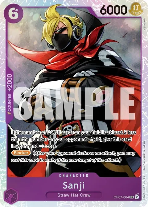 Sanji OP07-064 One Piece card from 500 Years in the Future