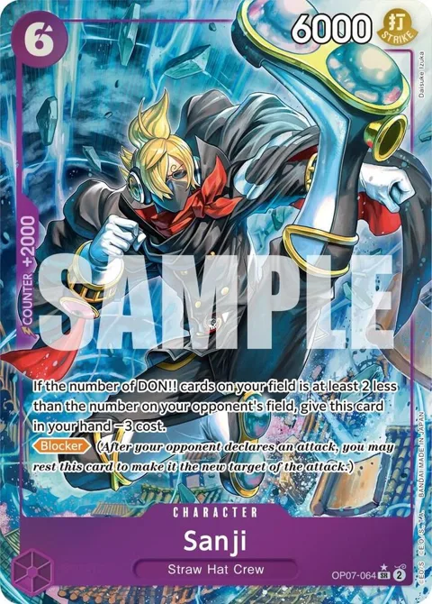 Sanji Alt Art OP07-064 One Piece card from 500 Years in the Future