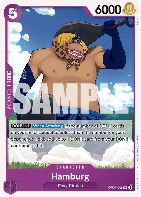 Hamburg OP07-068 One Piece card from 500 Years in the Future