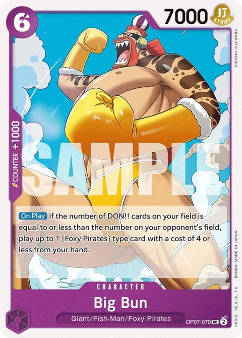 Big Bun OP07-070 One Piece card from 500 Years in the Future