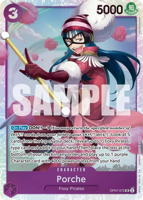 Porche OP07-072 One Piece card from 500 Years in the Future