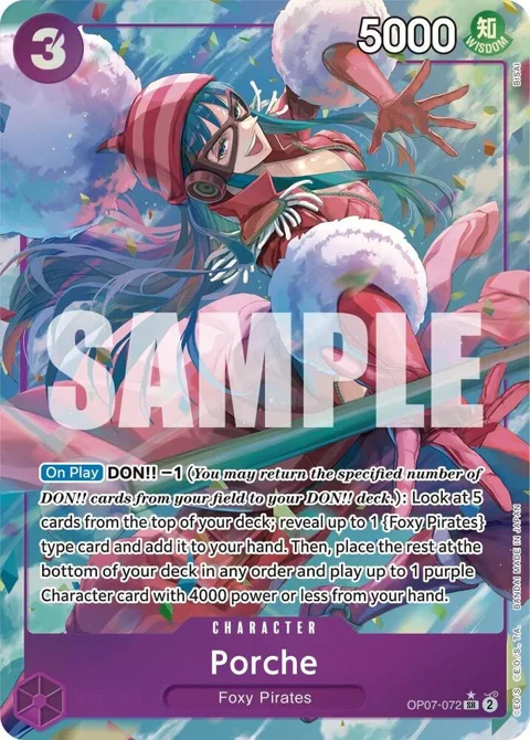 Porche Alt Art OP07-072 One Piece card from 500 Years in the Future