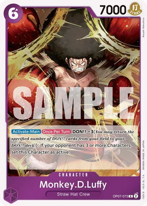 Monkey.D.Luffy OP07-073 One Piece card from 500 Years in the Future