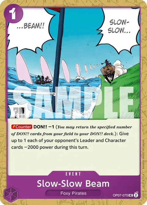 Slow-Slow Beam OP07-075 One Piece card from 500 Years in the Future