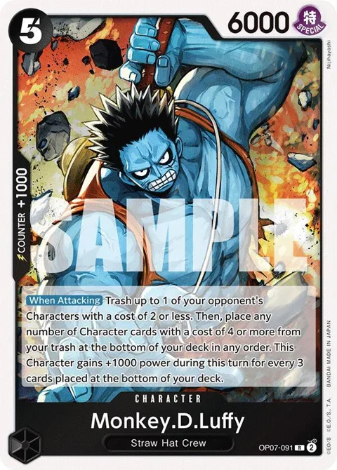 Monkey.D.Luffy OP07-091 One Piece card from 500 Years in the Future