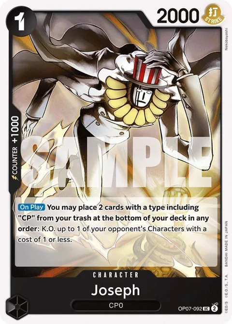 Joseph OP07-092 One Piece card from 500 Years in the Future