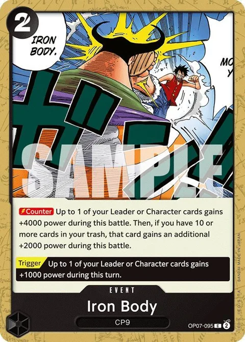 Iron Body OP07-095 One Piece card from 500 Years in the Future