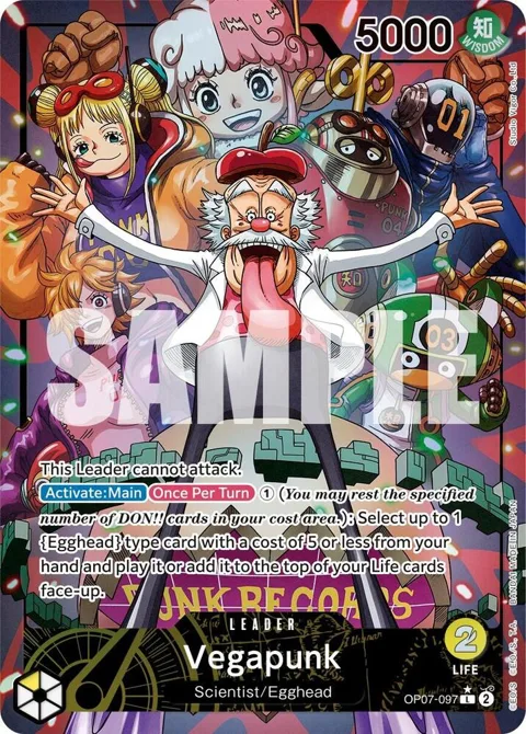 Vegapunk Alt Art OP07-097 One Piece card from 500 Years in the Future