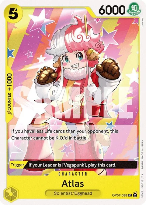 Atlas OP07-098 One Piece card from 500 Years in the Future