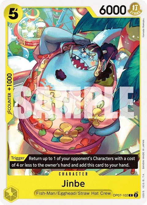 Jinbe OP07-102 One Piece card from 500 Years in the Future