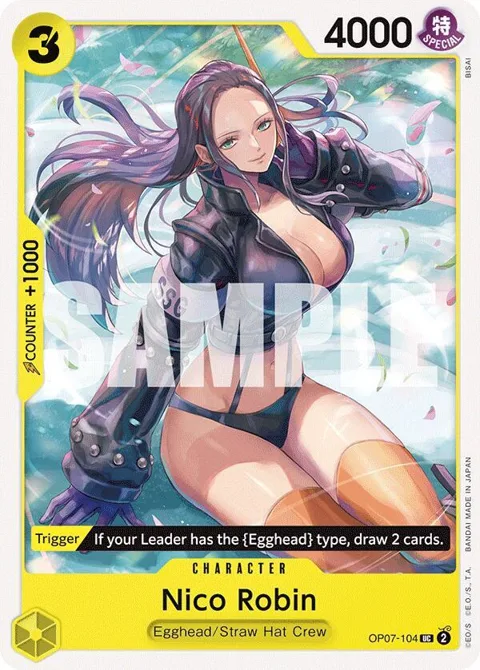 Nico Robin OP07-104 One Piece card from 500 Years in the Future
