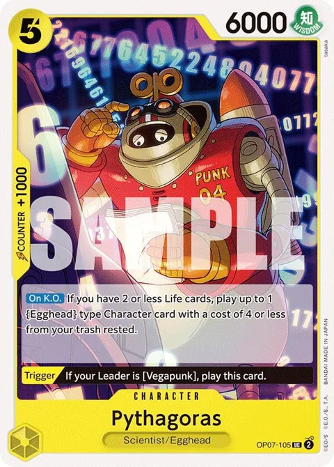 Pythagoras OP07-105 One Piece card from 500 Years in the Future