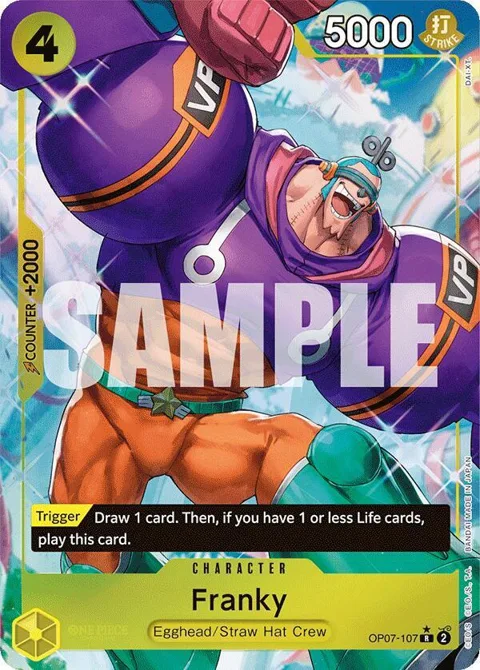 Franky Alt Art OP07-107 One Piece card from 500 Years in the Future