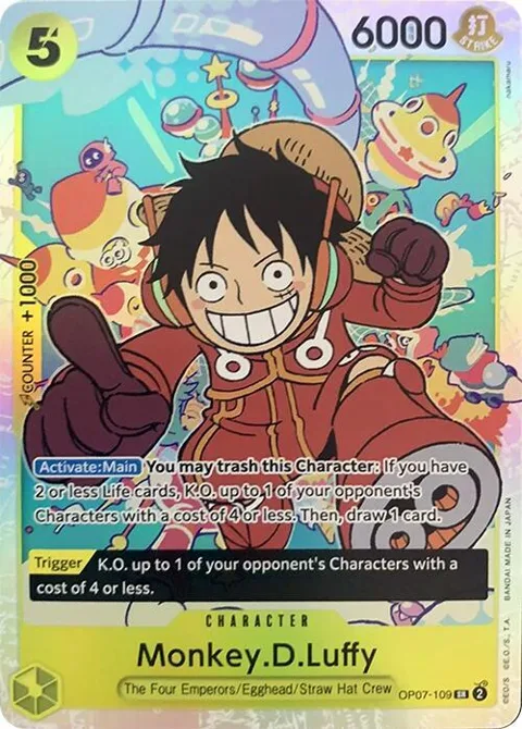 Monkey.D.Luffy OP07-109 One Piece card from 500 Years in the Future