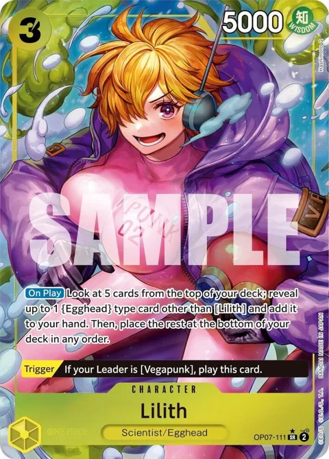 Lilith Alt Art OP07-111 One Piece card from 500 Years in the Future