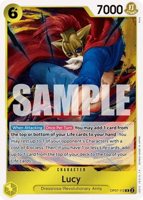 Lucy OP07-112 One Piece card from 500 Years in the Future