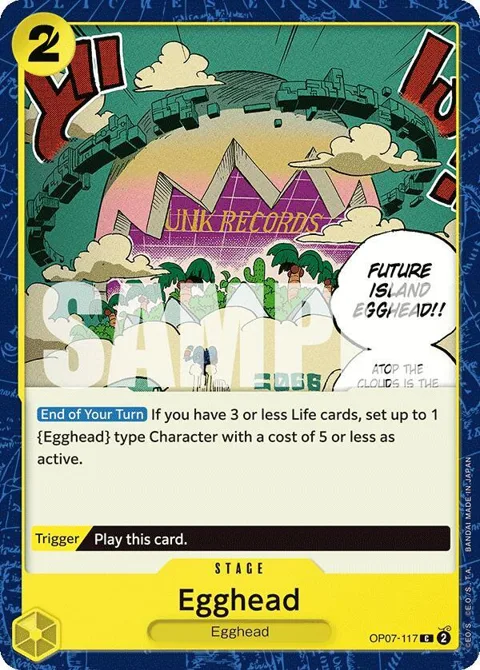 Egghead OP07-117 One Piece card from 500 Years in the Future