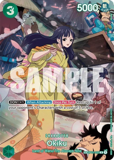 Okiku SP OP01-035 One Piece card from 500 Years in the Future