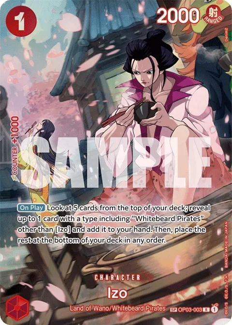Izo SP OP03-003 One Piece card from 500 Years in the Future