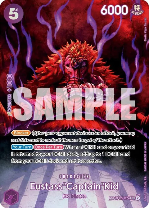 Eustass"Captain"Kid SP OP05-074 One Piece card from 500 Years in the Future