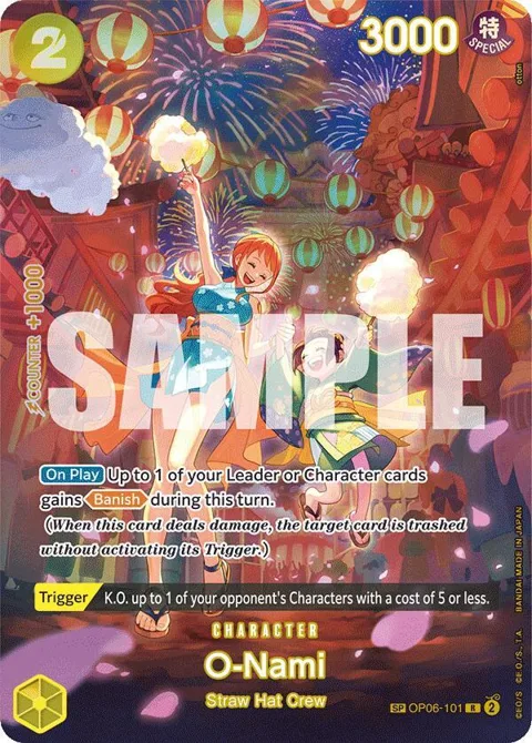 O-Nami SP OP06-101 One Piece card from 500 Years in the Future