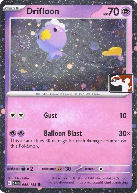 Drifloon - 089/198 Cosmos Holo #089/198 Holofoil Pokémon card from Prize Pack Series Cards