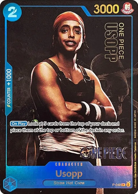Usopp Premium Card Collection -Live Action Edition- P-049 One Piece card from One Piece Promotion Cards