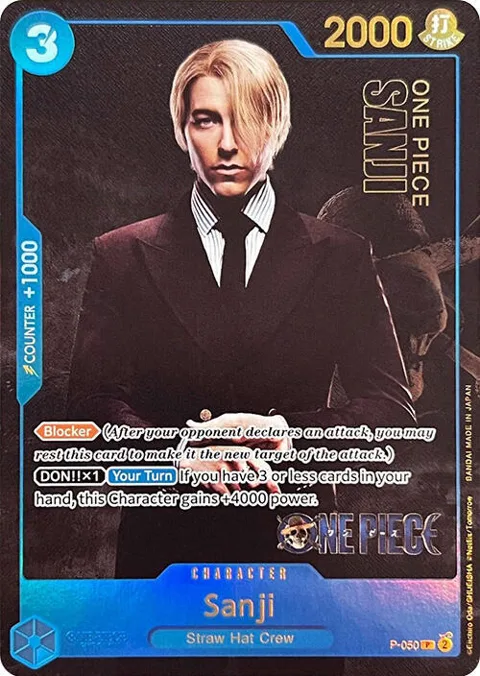 Sanji Premium Card Collection -Live Action Edition- P-050 One Piece card from One Piece Promotion Cards