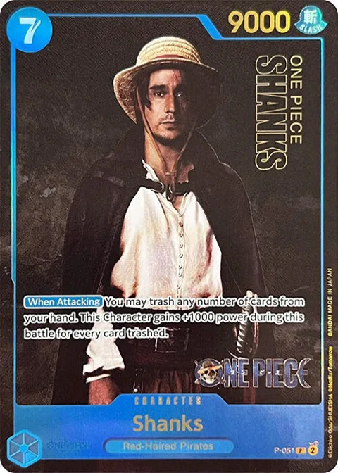 Shanks Premium Card Collection -Live Action Edition- P-051 One Piece card from One Piece Promotion Cards