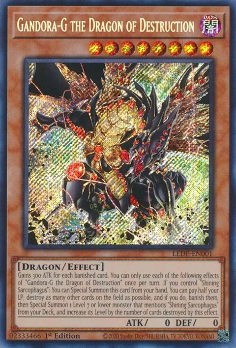 Gandora-G the Dragon of Destruction LEDE-EN001 Yu-Gi-Oh card from Legacy of Destruction