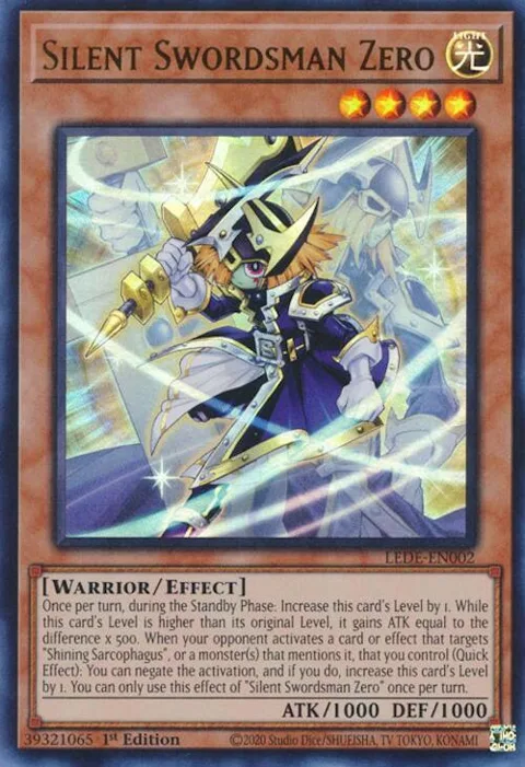 Silent Swordsman Zero LEDE-EN002 Yu-Gi-Oh card from Legacy of Destruction