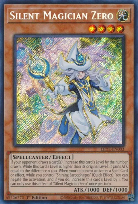 Silent Magician Zero LEDE-EN003 Yu-Gi-Oh card from Legacy of Destruction