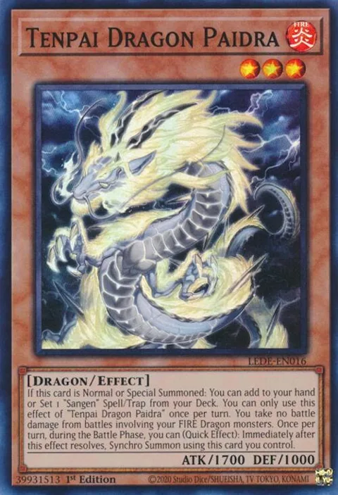 Tenpai Dragon Paidra LEDE-EN016 Yu-Gi-Oh card from Legacy of Destruction