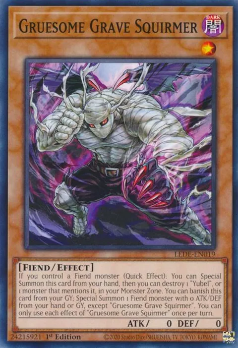 Gruesome Grave Squirmer LEDE-EN019 Yu-Gi-Oh card from Legacy of Destruction