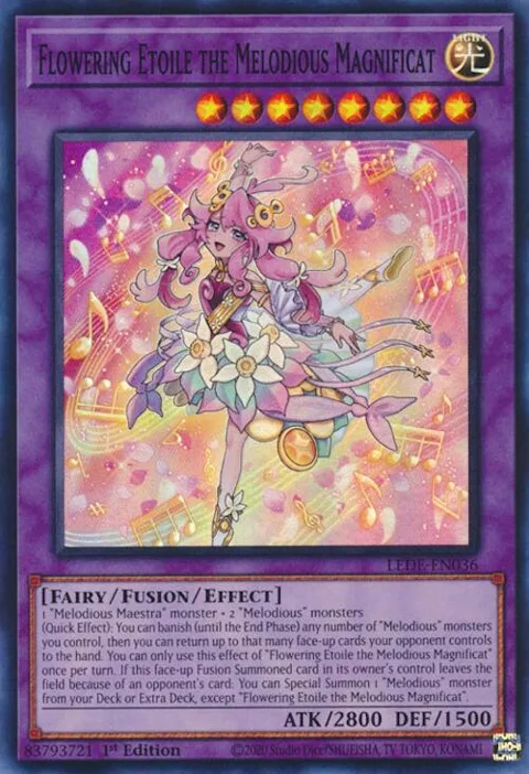 Flowering Etoile the Melodious Magnificat LEDE-EN036 Yu-Gi-Oh card from Legacy of Destruction