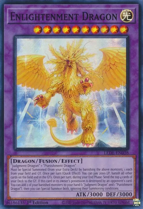 Enlightenment Dragon LEDE-EN038 Yu-Gi-Oh card from Legacy of Destruction