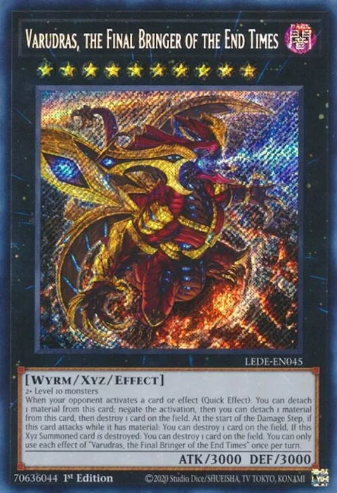 Varudras, the Final Bringer of the End Times LEDE-EN045 Yu-Gi-Oh card from Legacy of Destruction