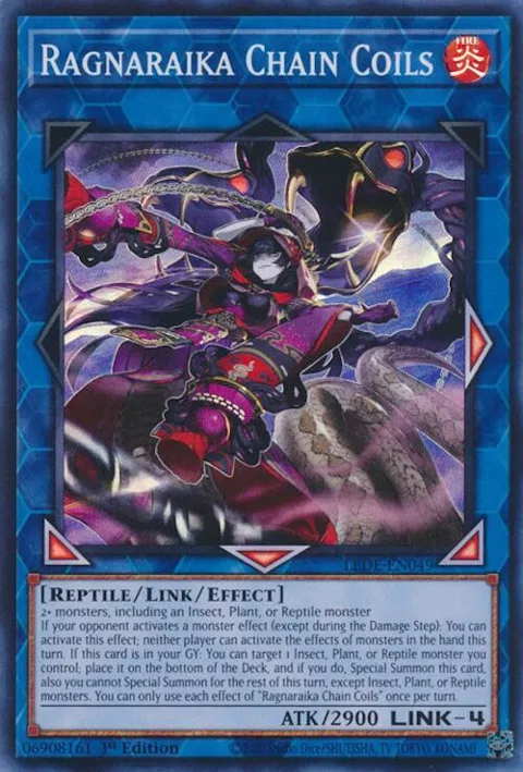 Ragnaraika Chain Coils LEDE-EN049 Yu-Gi-Oh card from Legacy of Destruction