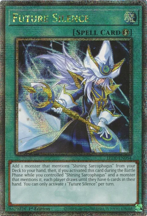 Future Silence Quarter Century Secret Rare LEDE-EN054 Yu-Gi-Oh card from Legacy of Destruction