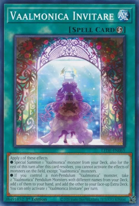 Vaalmonica Invitare LEDE-EN065 Yu-Gi-Oh card from Legacy of Destruction