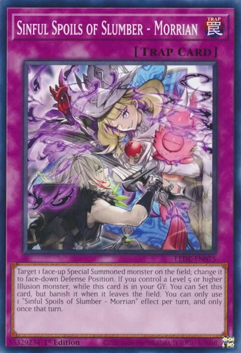 Sinful Spoils of Slumber - Morrian LEDE-EN075 Yu-Gi-Oh card from Legacy of Destruction