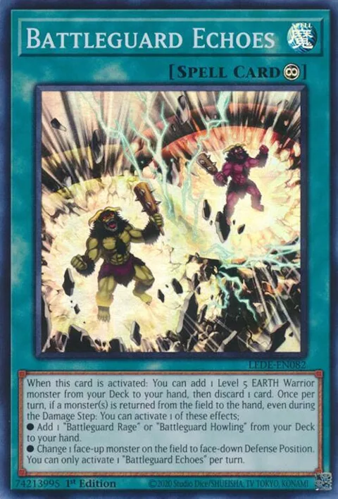 Battleguard Echoes LEDE-EN082 Yu-Gi-Oh card from Legacy of Destruction