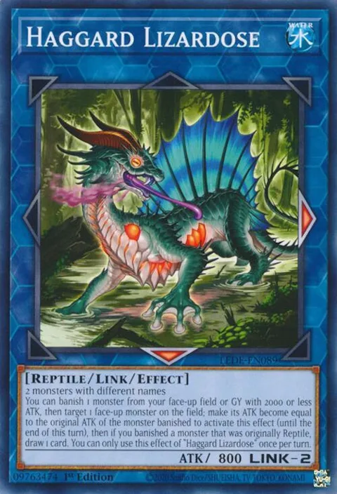 Haggard Lizardose LEDE-EN089 Yu-Gi-Oh card from Legacy of Destruction