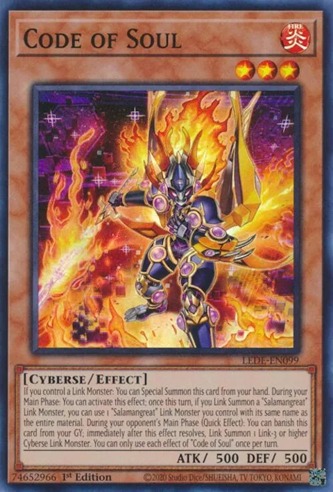 Code of Soul LEDE-EN099 Yu-Gi-Oh card from Legacy of Destruction