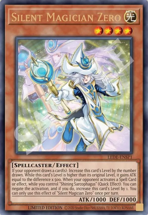 Silent Magician Zero LEDE-ENSP1 Yu-Gi-Oh card from Legacy of Destruction