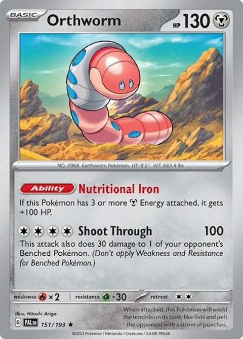 Orthworm #151/193 Pokémon card from Deck Exclusives