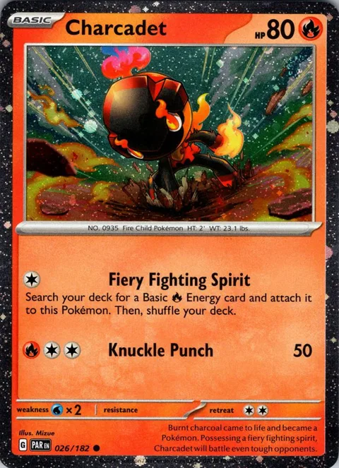 Charcadet - 026/182 Cosmos Foil #026/182 Holofoil Pokémon card from Miscellaneous Cards & Products